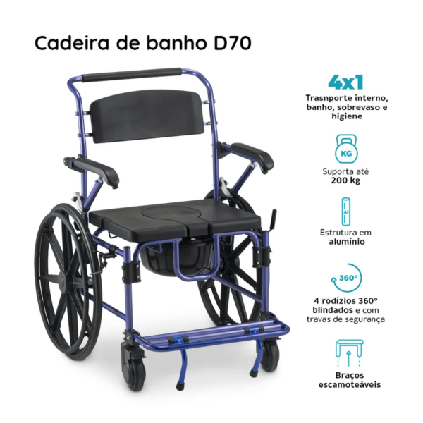 Silla de Baño  Dellamed  /  200 kilos - Imagen 7